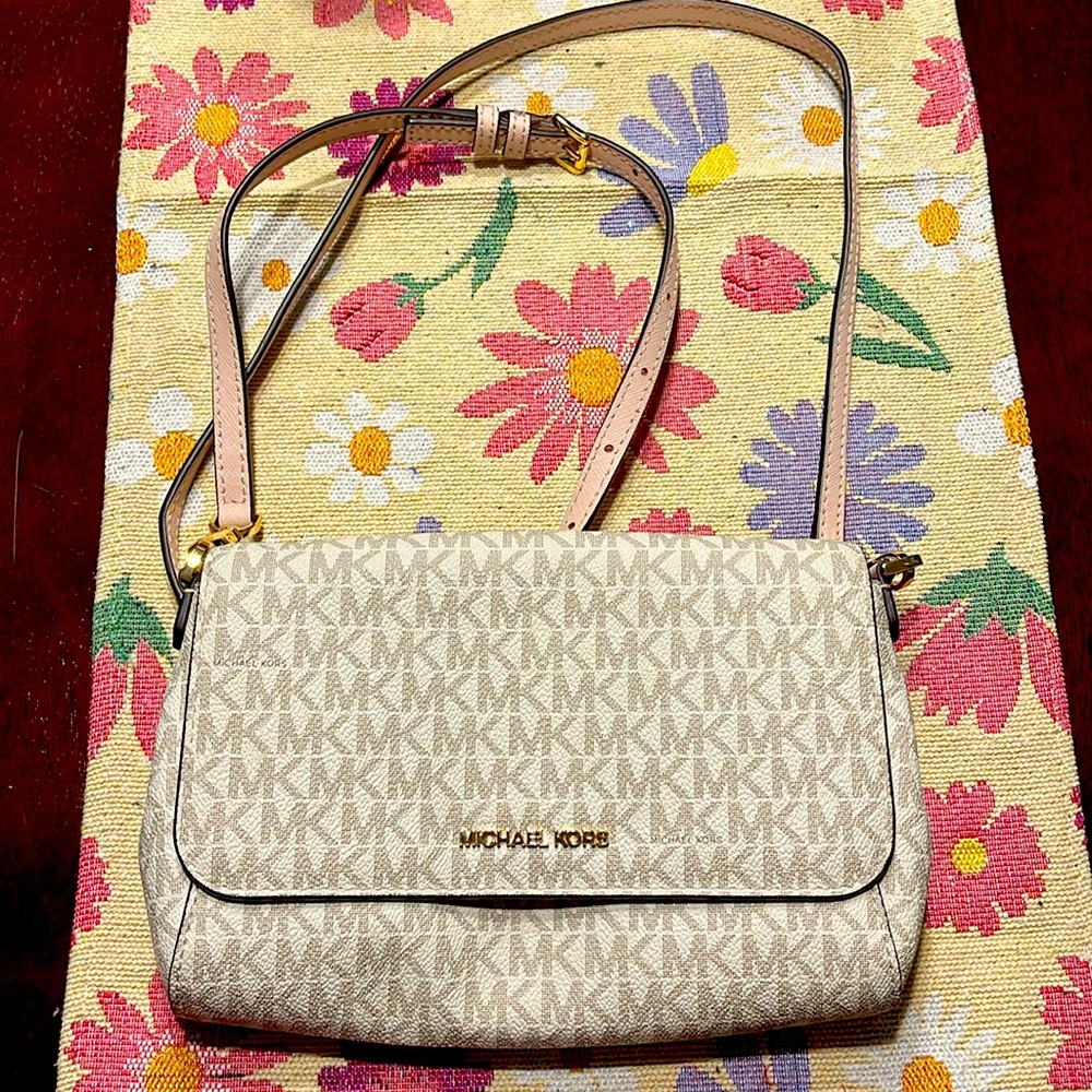 Michael Kors Crossbody Logo Jet Set Bag White